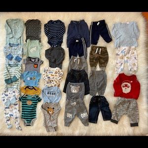 Baby boy newborn clothing bundle 40+ pieces